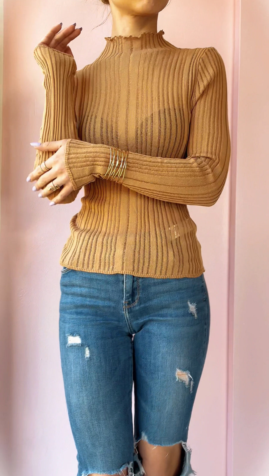 BLUZKA z golfem id:1181