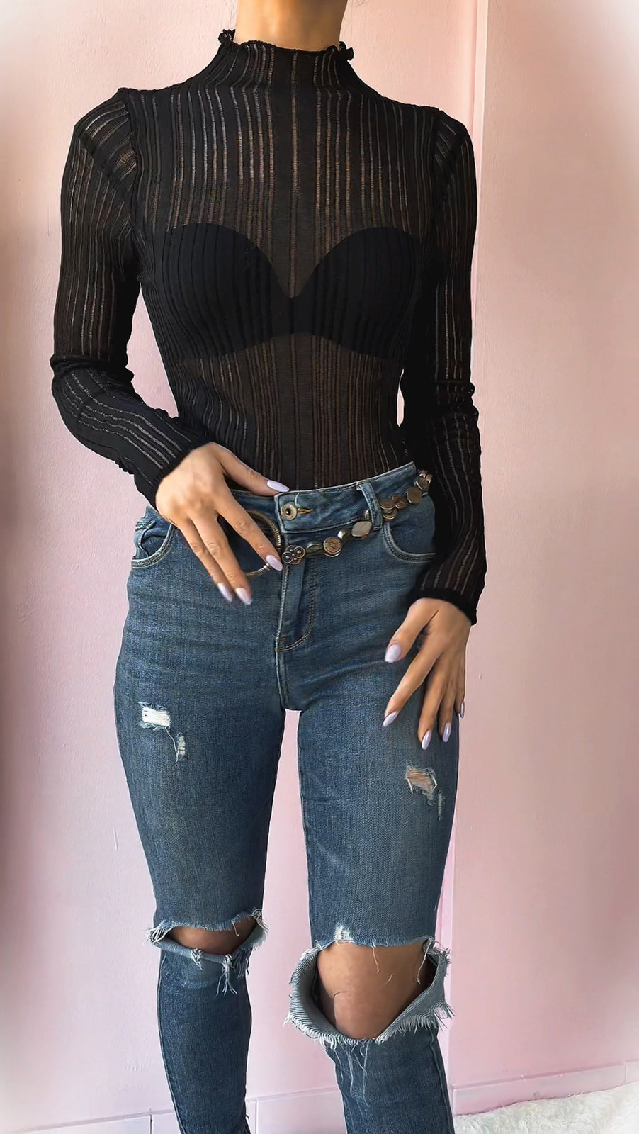 BLUZKA z golfem id:1182