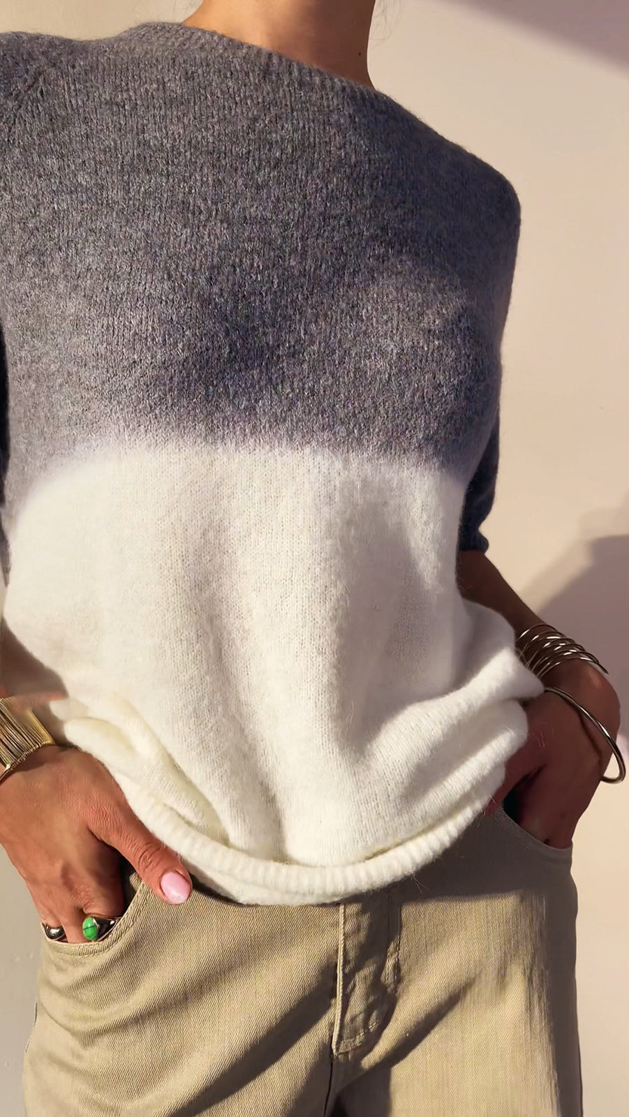 Sweter z efektem ombre id:1547