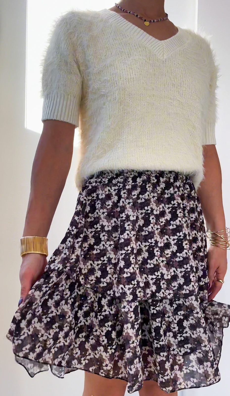 Pluszowy sweterek ze ściągaczami id:1557