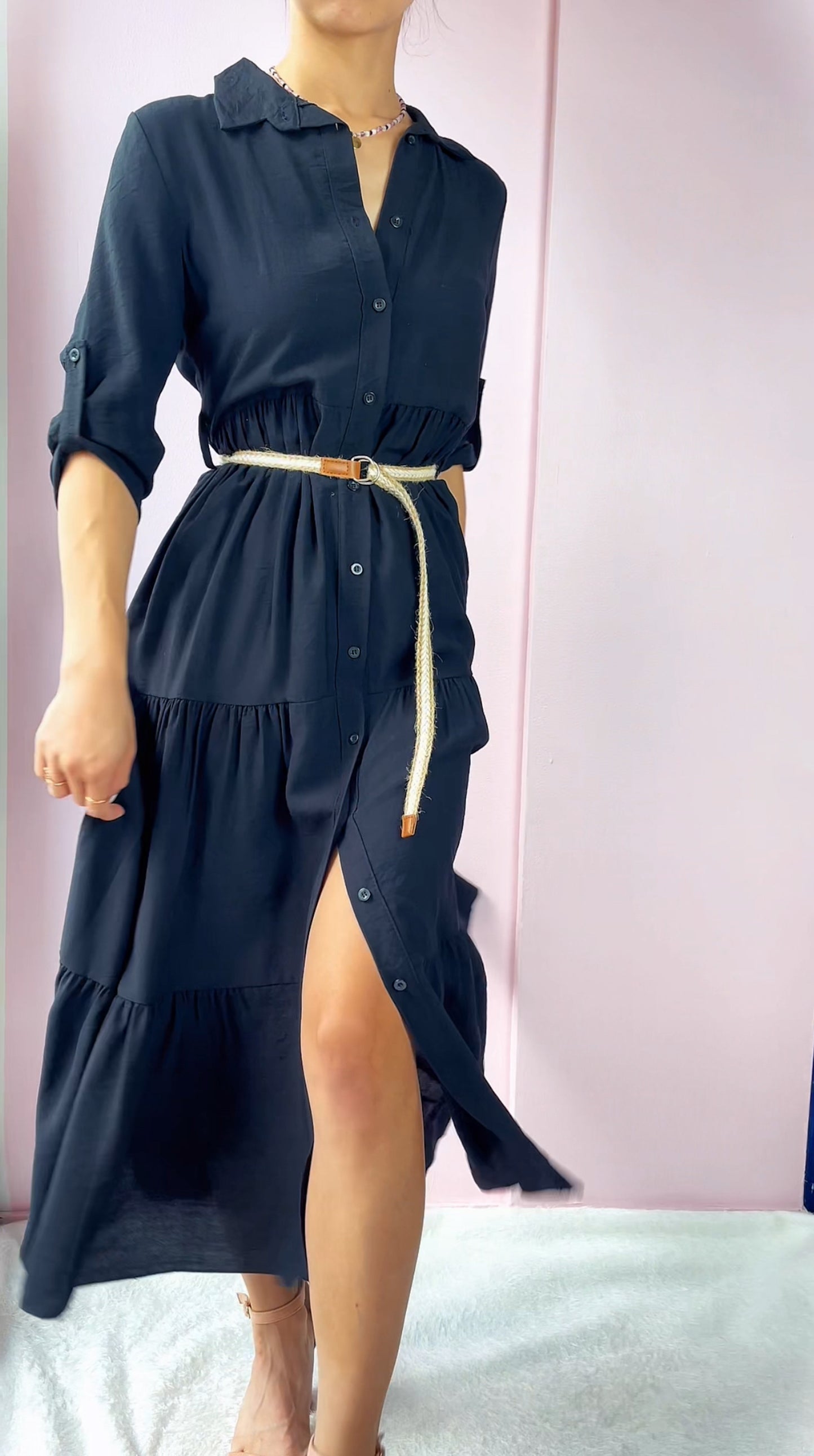 Elegancka szmizjerka z paskiem id:1291