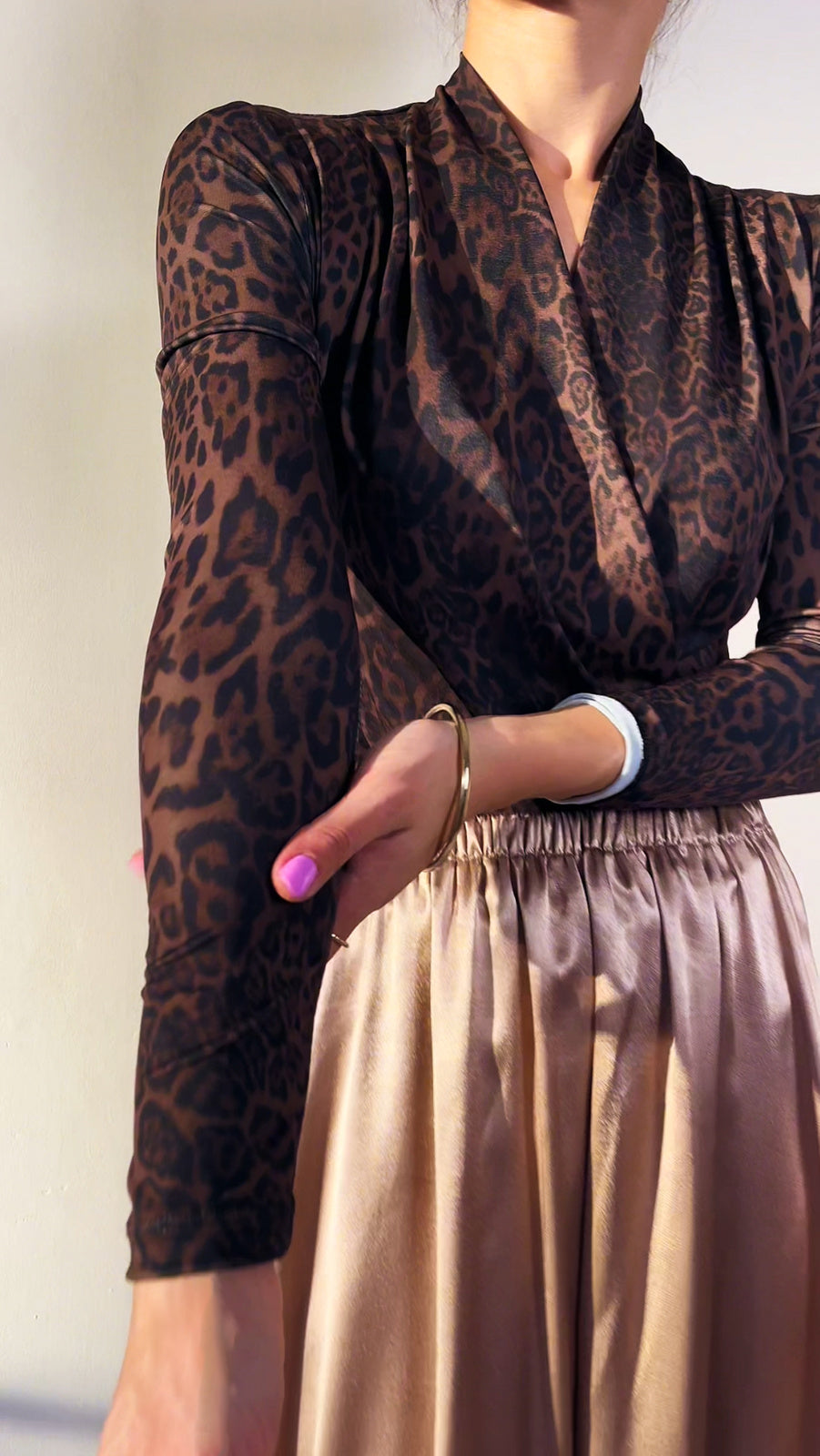 Body z długim rękawem Leopard id:1576