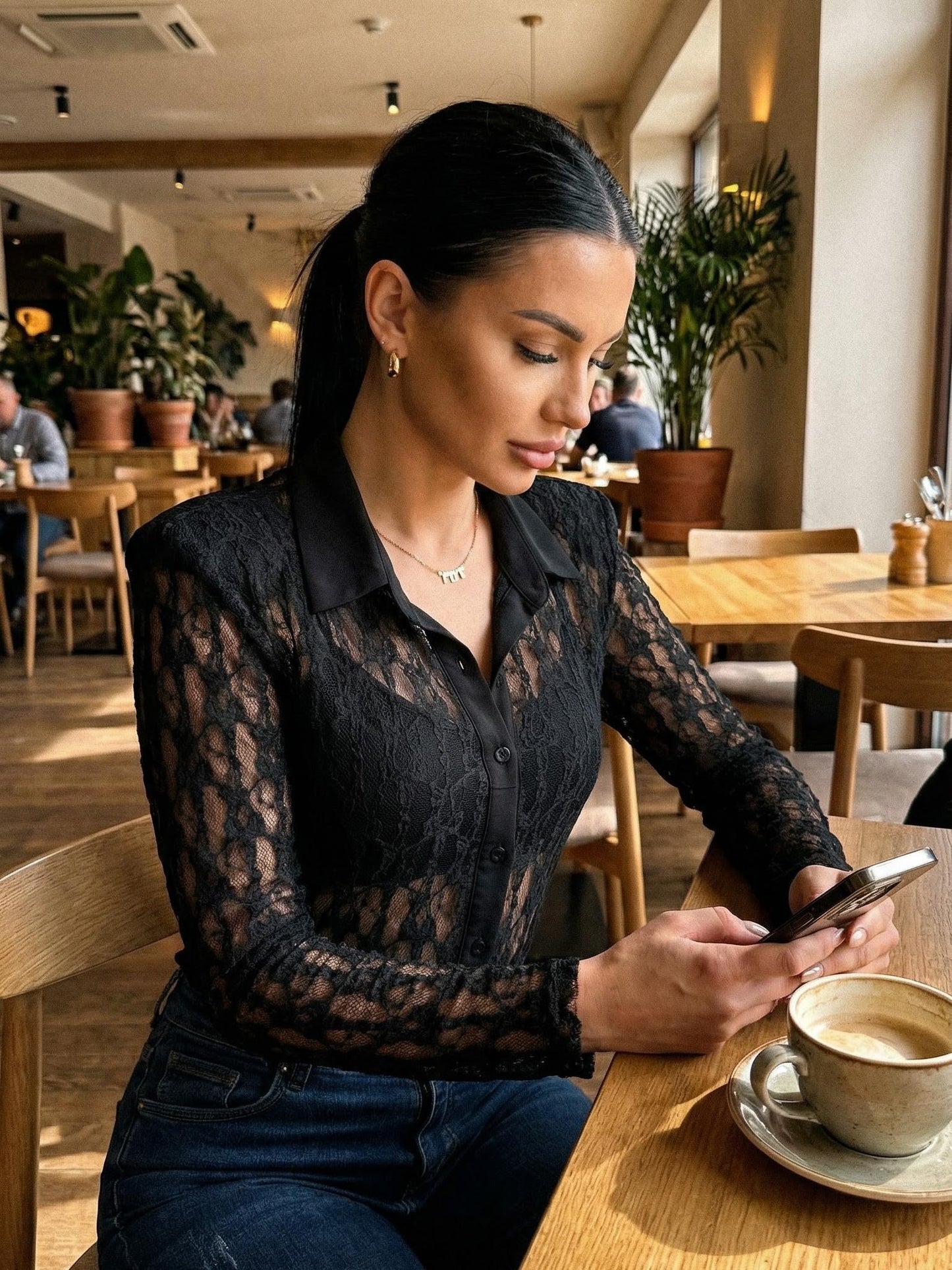 Koronkowe Body Koszulowe z poduszkami id:2337