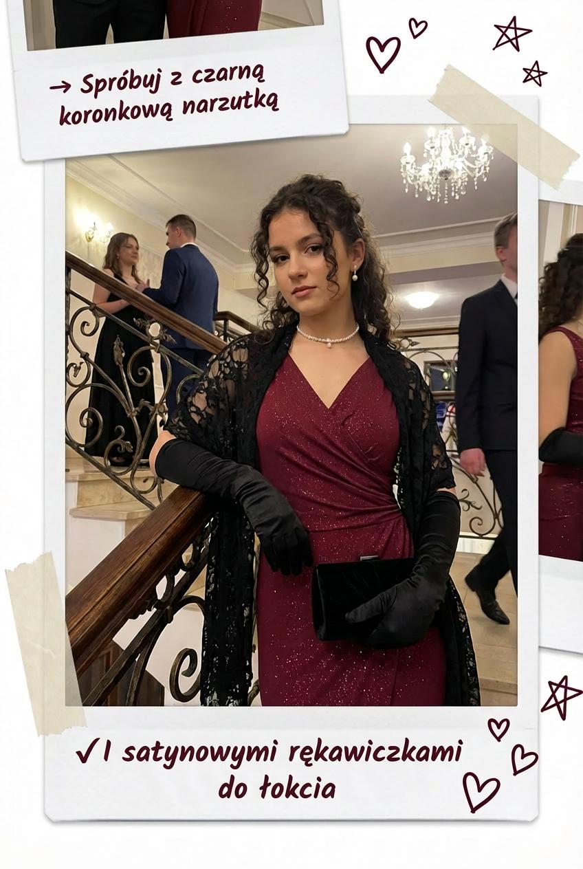 Bordowa brokatowa sukienka maxi wieczorowa na Studniówkę z rozcięciem id:2278