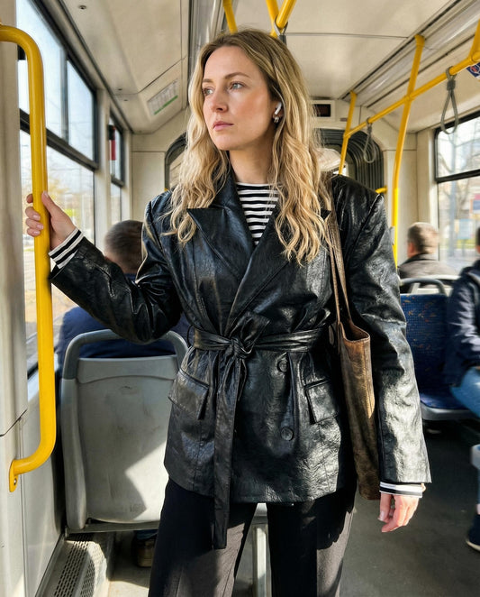 Marynarka Oversize z Paskiem id:2336