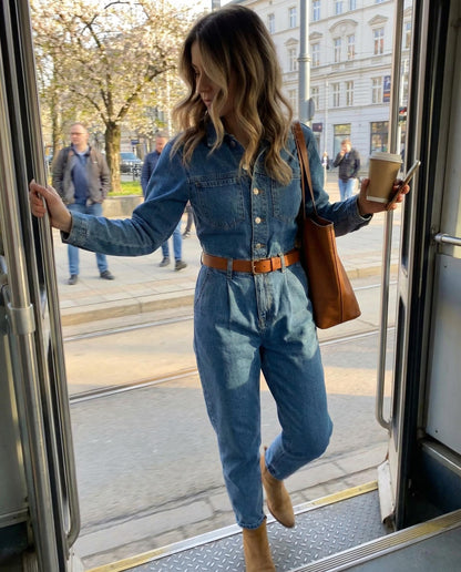 Jeansowy Kombinezon id:2357