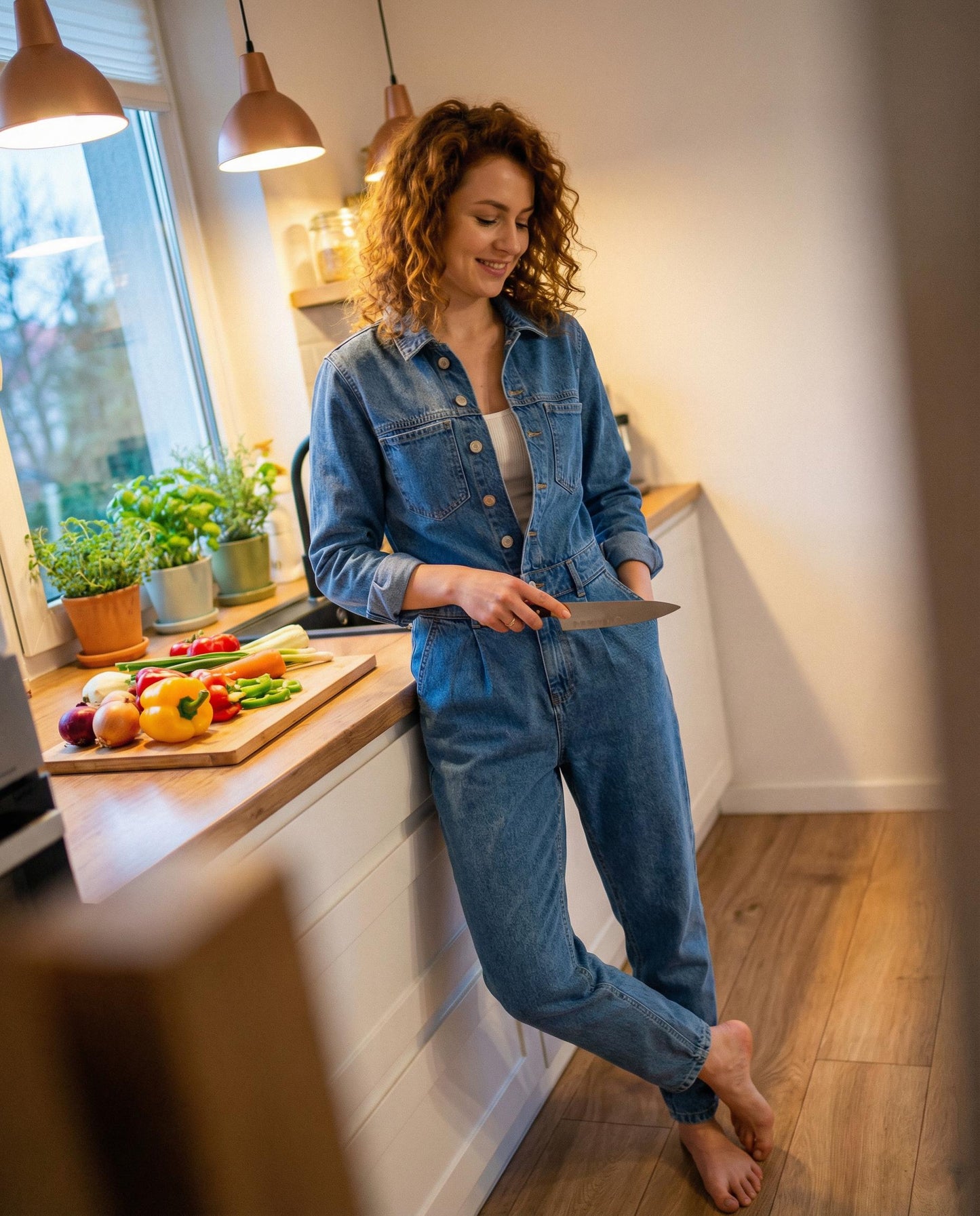 Jeansowy Kombinezon id:2357