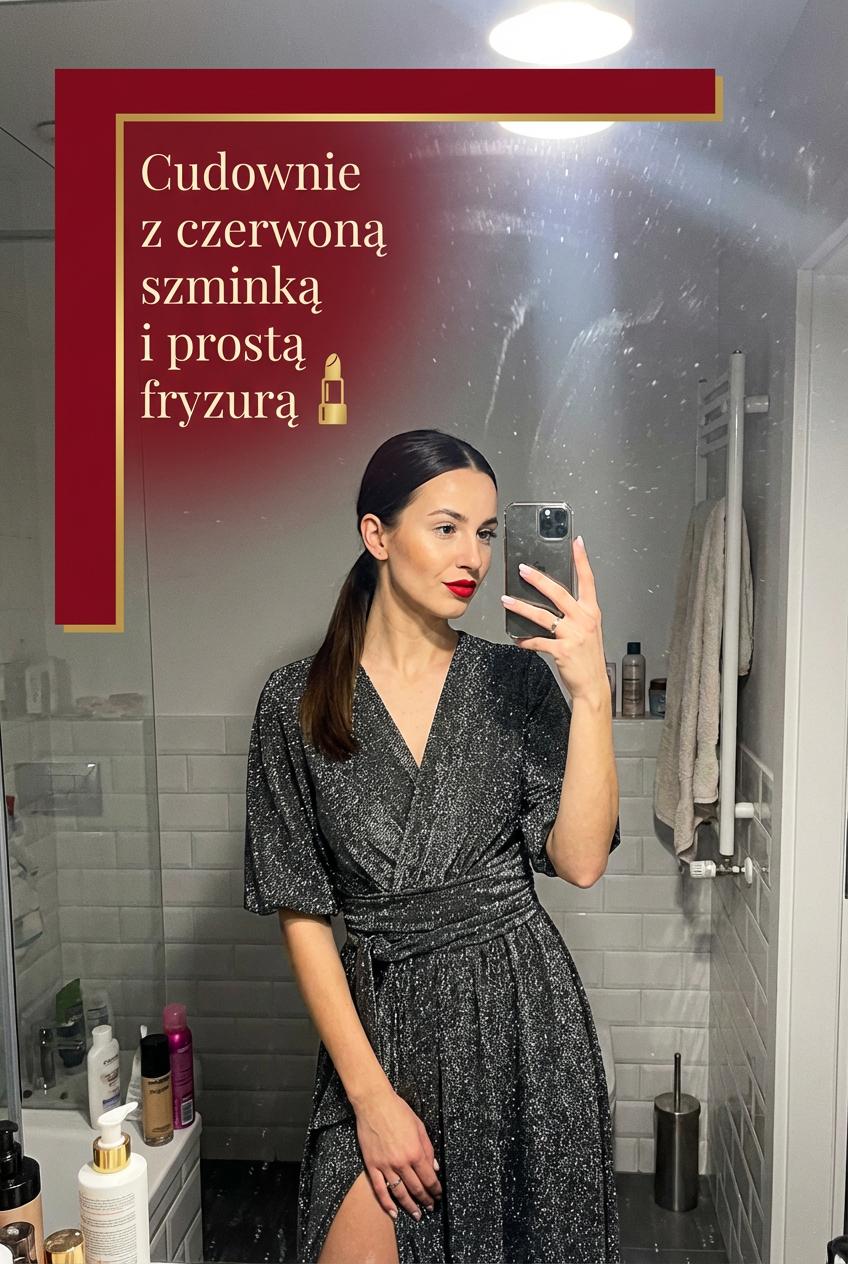 Srebrna sukienka midi z błyszczącą nitką z szerokim pasem id:2273