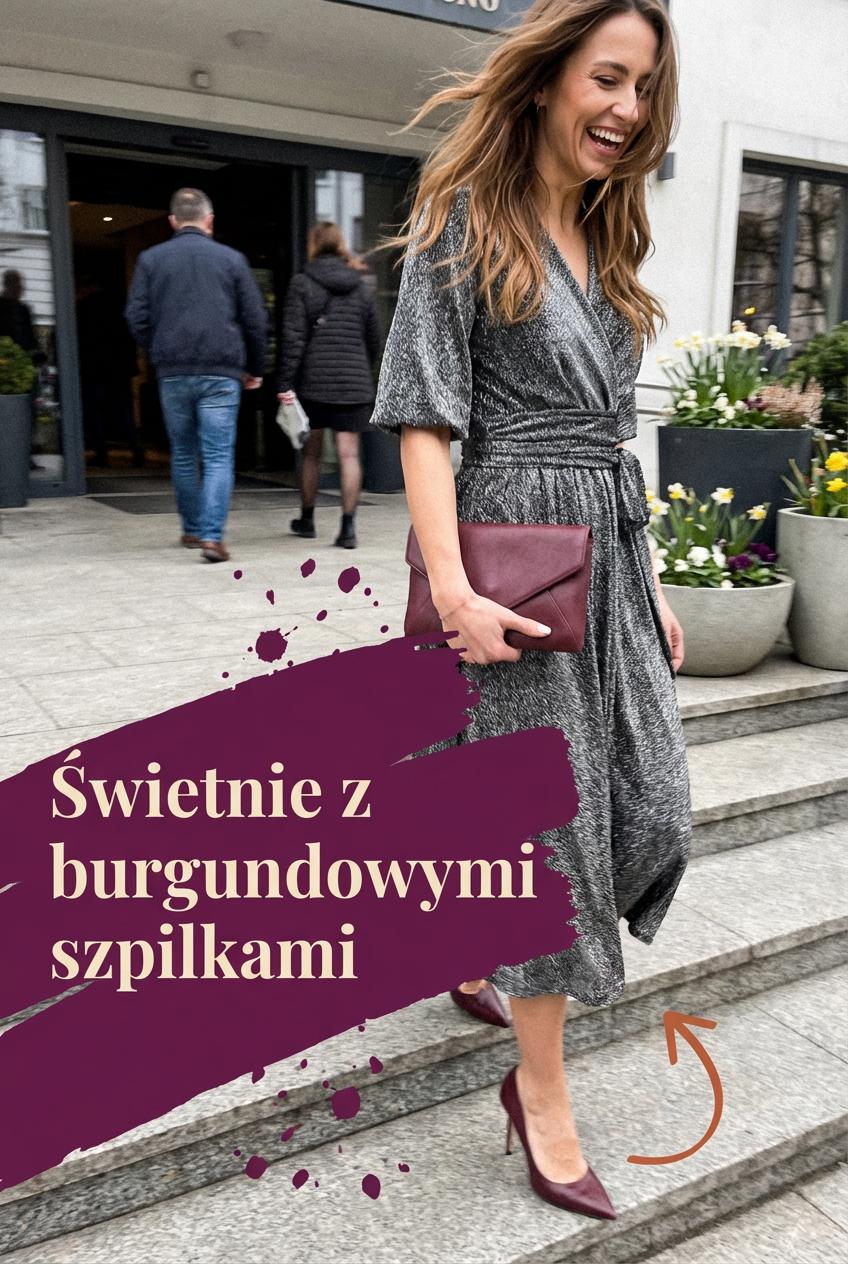 Srebrna sukienka midi z błyszczącą nitką z szerokim pasem id:2273