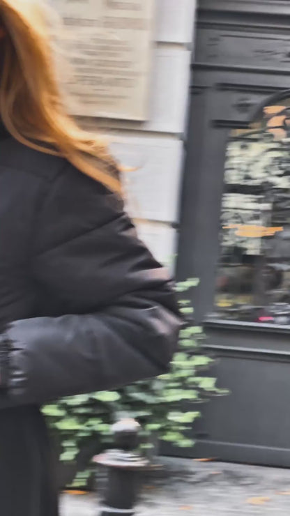 Czarna krótka kurtka damska z ukrytym kapturem id:2243