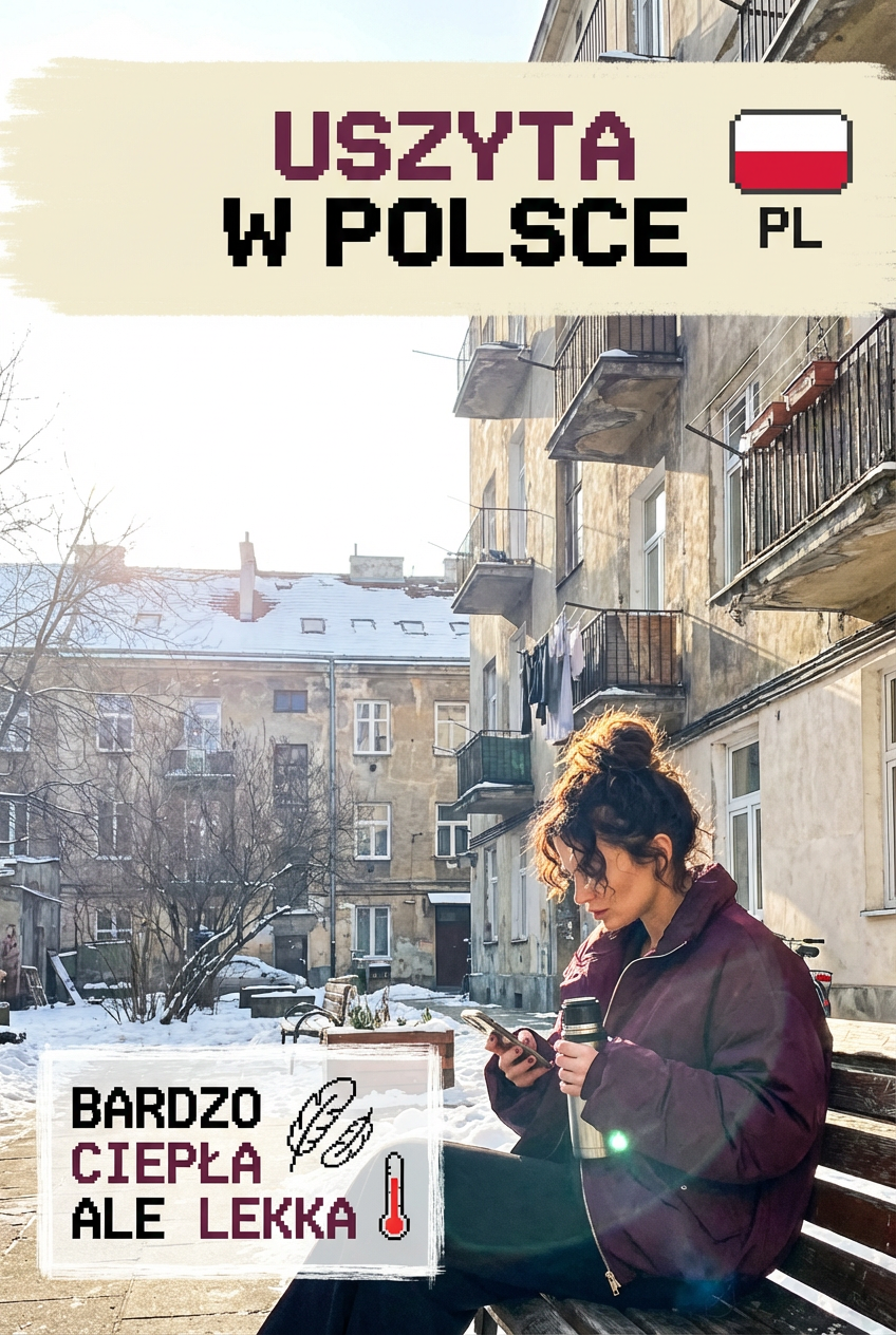 Damska ocieplana bordowa kurtka damska pikowana oversize na zimę z dużą stójką id:2239